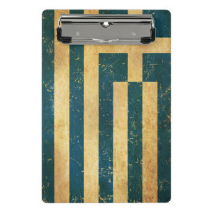 Griechenland - Vintages Grunge-Design Mini Klemmbrett