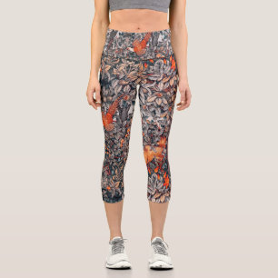 GRIECHENLAND, WALDTIERE Fasane, Rotfuchs, Blütenb Capri Leggings