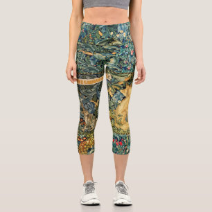 GRIECHENLAND,WALDTIERE,FUSSSCHUHE UND HARE,GRÜNE B CAPRI LEGGINGS