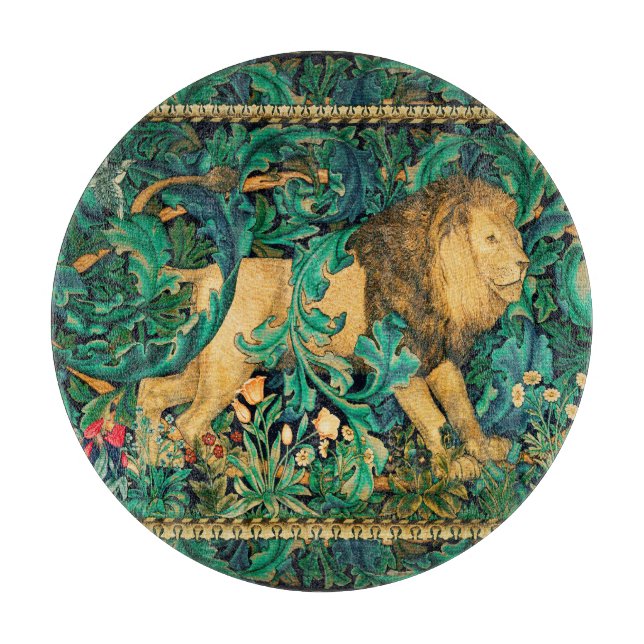 GRIECHENLAND,WALDTIERE LION Blütenschneider Schneidebrett (Vorderseite)