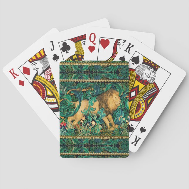 GRIECHENLAND,WALDTIERE LION SPIELKARTEN (Rückseite)