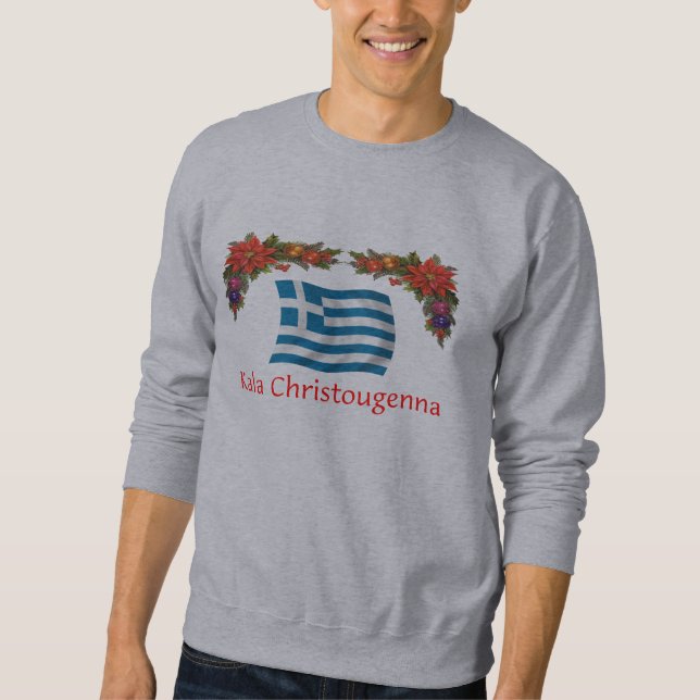 Griechenland-Weihnachten Sweatshirt (Vorderseite)
