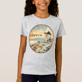 Griechenland Windmühlen von Mykonos T-Shirt