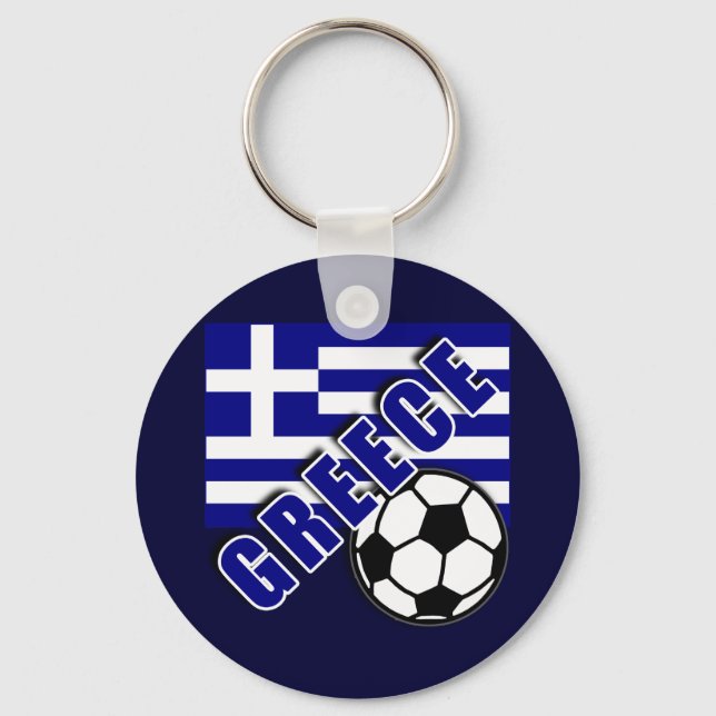 GRIECHENLAND World Soccer Fan Tshirts Schlüsselanhänger (Vorderseite)