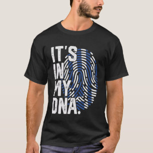 Griechenland Wurzeln Flagge Fingerabdruck Grafik P T-Shirt