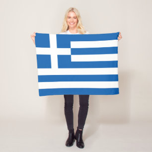 Griechenlandflagge Fleecedecke