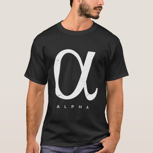 Griechisch Alpha T-Shirt (Vorderseite)