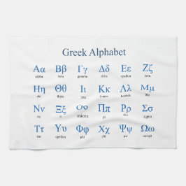 Griechisch Alphabet Geschirrtuch