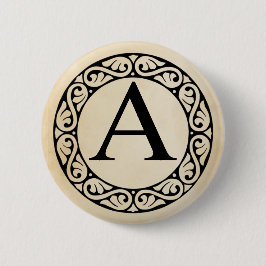 Griechisch Alphabet Letter Alpha Button