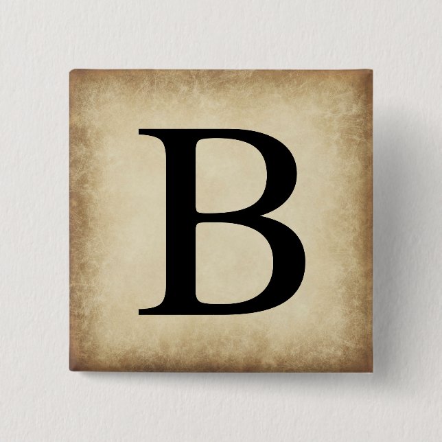 Griechisch Alphabet Letter Beta Button (Vorderseite)
