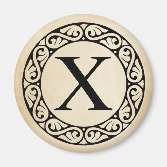 Griechisch Alphabet Letter Chi Magnet (Vorne)