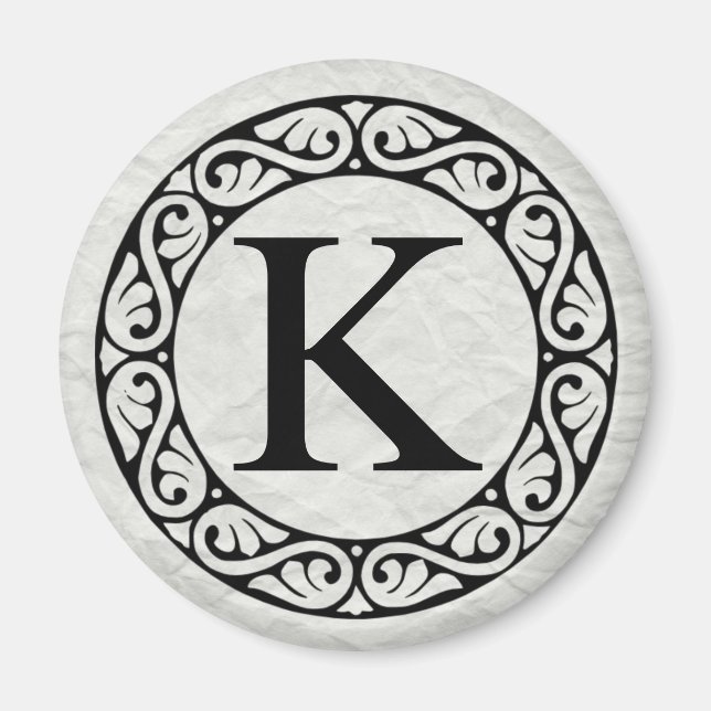 Griechisch Alphabet Letter Kappa Magnet (Vorne)