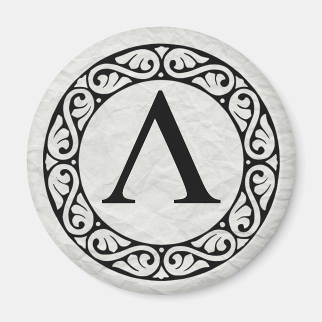 Griechisch Alphabet Letter Lambda Magnet (Vorne)