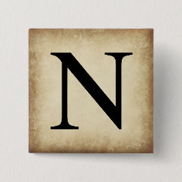 Griechisch Alphabet Letter Nu Button