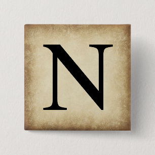 Griechisch Alphabet Letter Nu Button