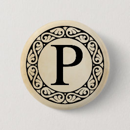 Griechisch Alphabet Letter Rho Button
