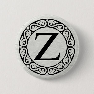 Griechisch Alphabet Letter Zeta Button