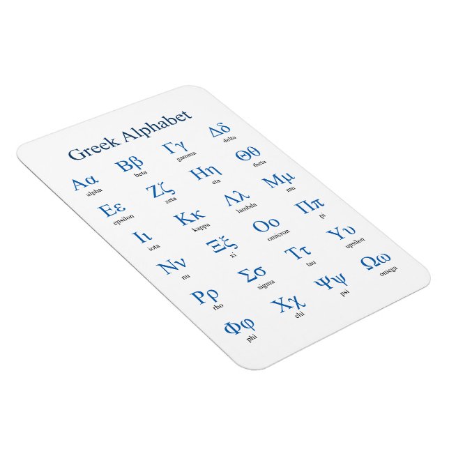 Griechisch Alphabet Magnet (Rechte Seite)