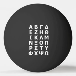Griechisch Alphabet Ping Pong Ball Tischtennisball