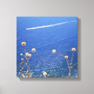 Griechisch-Blaues Meer Leinwanddruck