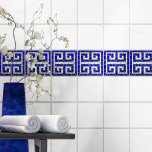 Griechisch Broken Tile Mosaik Art Blue Glass and P Fliese<br><div class="desc">Griechisch Broken Tile Mosaik Art Blue Glass and Pearl</div>