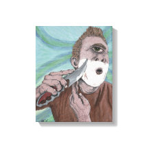 Griechisch Cyclops Knife Shave Fantasy Canvas Prin