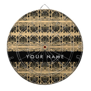 Griechisch Fret Arabesque Brown, Ihr Name, persona Dartscheibe