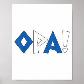 Griechisch-griechisch-griechisches Kleinkind Funny Poster