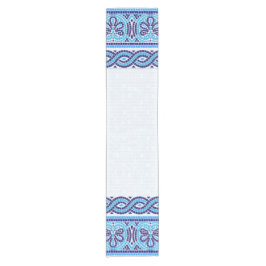 Griechisch-Mosaiksteinschmuck - Blauschattierungen Kurzer Tischläufer
