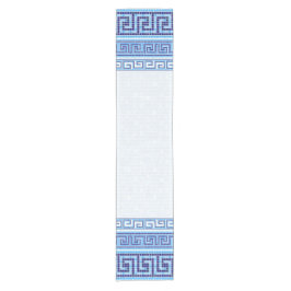 Griechisch-Mosaiksteinschmuck - Blauschattierungen Kurzer Tischläufer