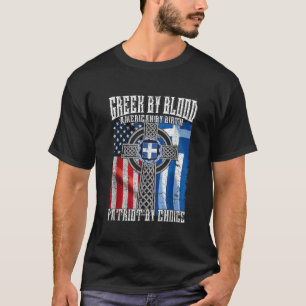 Griechisch nach Blumenamerikaner nach Wahl durch G T-Shirt