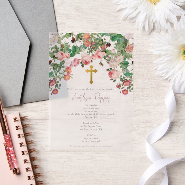 Griechisch-orthodoxe Christening BaptisGirl (Hochzeit)
