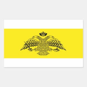 Griechisch-orthodoxe Kirchenflagge Berg Athos Rechteckiger Aufkleber