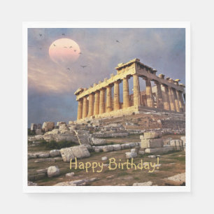 Griechisch Parthenon Birthday Serviette