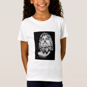 Griechisch-römische Marmorbüste klassisch Schwarz- T-Shirt