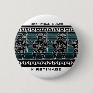 Griechisch-Schwarze Uhr Button
