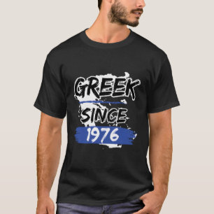 Griechisch seit 1976 Griechenland Karte Griechisch T-Shirt