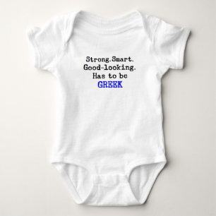 griechisch stark baby strampler