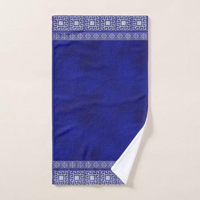 Griechisch-zerbrochene Tile-Mosaik-Kunstgrenze Badhandtuch Set (Handtuch)
