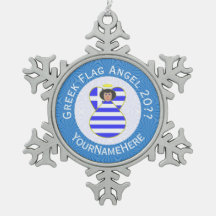 Griechische Angel Schwarzes Haar Hanukkah Fahne Pe