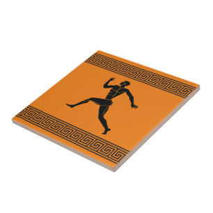Griechische Athlete Runner Keramik Tile Fliese