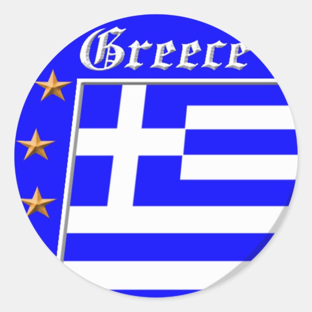 griechische Aufkleber (Vorderseite)
