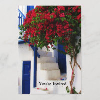 Griechische Blaue Tür - Mykonos, Griechenland einl