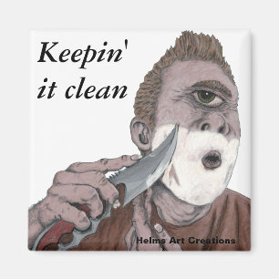 Griechische Cyclops Knife Shave Kühlschrank Magnet
