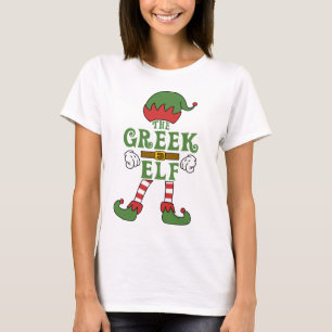 Griechische Elf Weihnachtsfamilie Matching Outfits T-Shirt