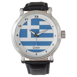 Griechische Flag & Griechenland trendige Mode / De Armbanduhr