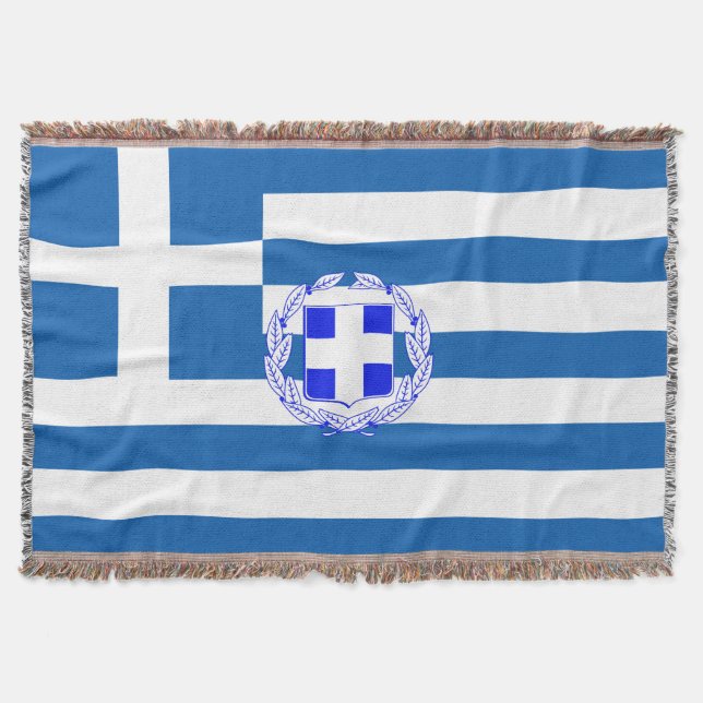 Griechische Flagge Decke (Vorderseite)