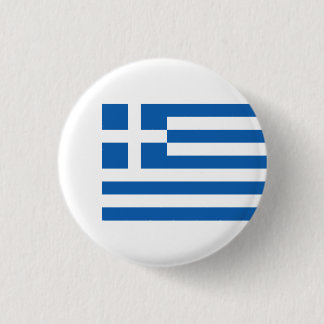 Griechische Flagge, Flagge Griechenlands Button