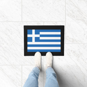 griechische Flagge für Zuhause oder Unternehmen Fußmatte