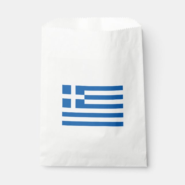 Griechische Flagge (Griechenland) Geschenktütchen (Vorderseite)